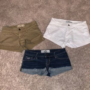 Bundle of hollister shorts